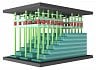 3D NAND YMTC a technologie Xtacking: ve výsledném výrobku je čip s logikou kontakty připájen na vrch čipu s vrstvami buněk NAND