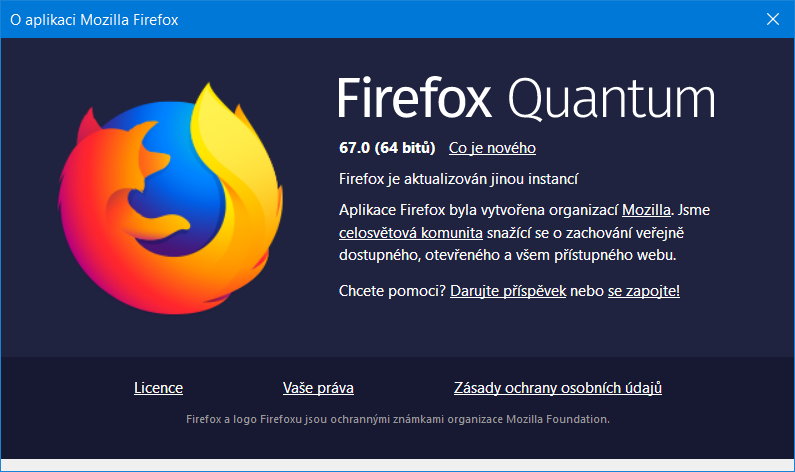 Firefox 67 přináší řadu dílčích novinek