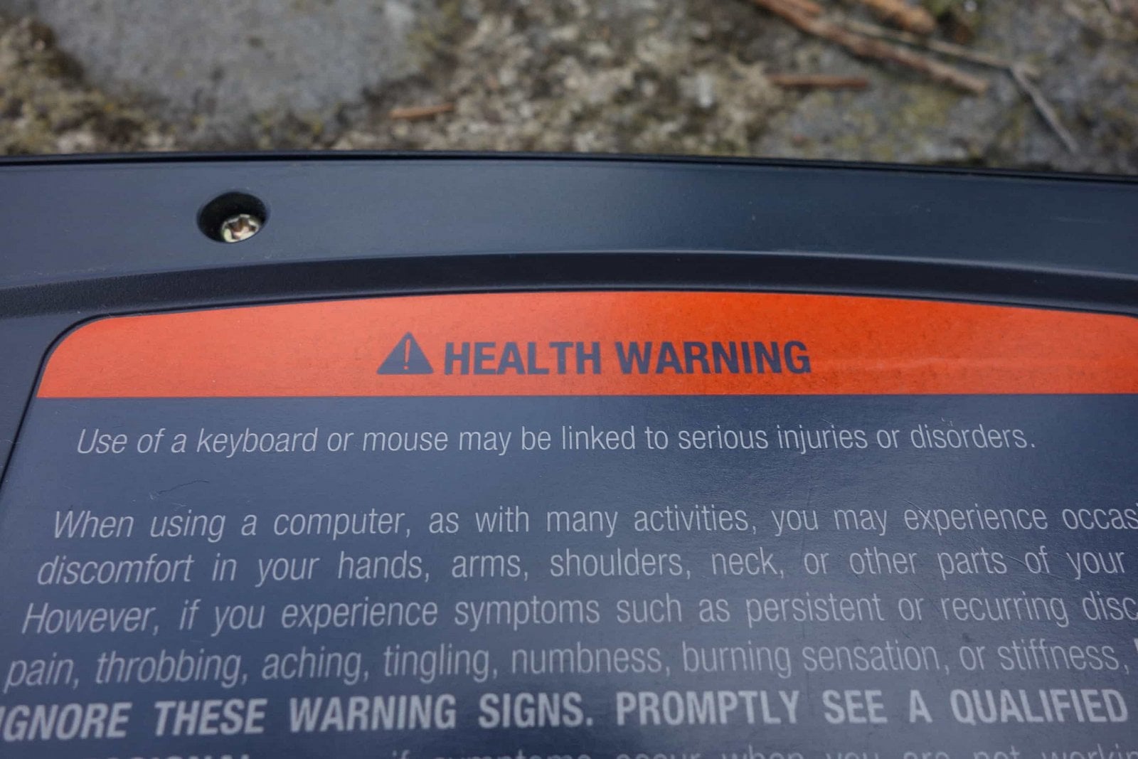 Před focením jsem ji umyl, ale předtím tohle trochu ťalo do živého