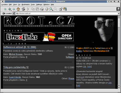 ROOT.cz v Konqueroru