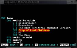 Screenshot outline editoru hnb