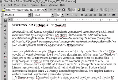 StarOffice 5.2, kontrola pravopisu