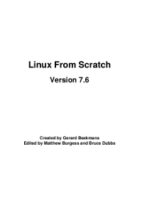 Linux From Scratch 7.6