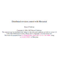 Distributed revision control with Mercurial