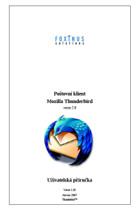 Mozilla Thunderbird 2.0: Uživatelská příručka