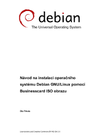 Návod na instalaci operačního systému Debian GNU/Linux pomocí Businesscard ISO obrazu