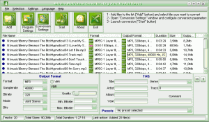 4Musics Multiformat Converter 4.5 - náhled