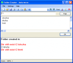 Folder Creator 1.0.2.0 - náhled