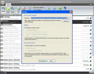 Static Outlook Backup 2.9e - náhled