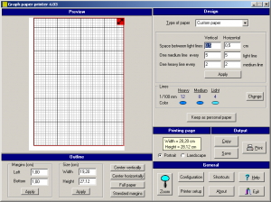 Graph Paper Printer 4.03 - náhled