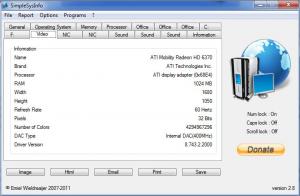 SimpleSysInfo 2.8 - náhled