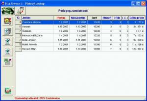 Výpočty plat.postupů - náhled