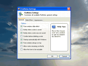 FireNotes 0.5.1 - náhled