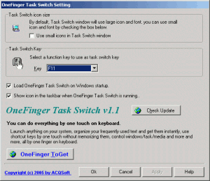 OneFinger Task Switch 1.1.0.0 - náhled