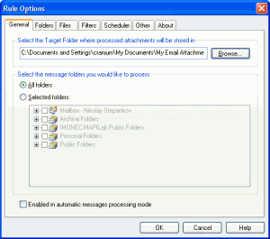 Attachments Processor for Outlook 4.2 - náhled