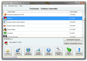 ProCleaner 1.0.1.10 - náhled