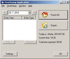 TimeStamp 1.30 - náhled