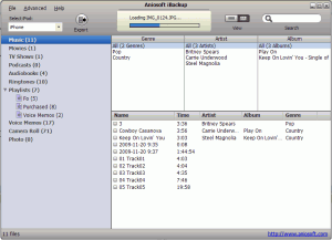Aniosoft iBackup Pro 3.8.4 - náhled