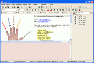 dmmChat - klient pro XML Socket Multiuser Server e - náhled