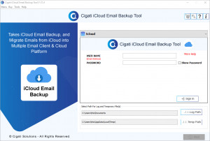 Cigati iCloud Email Backup Tool - náhled