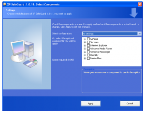XP SafeGuard - náhled