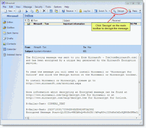 Mirramail 2.8 - náhled