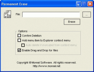 Permanent Erase - náhled