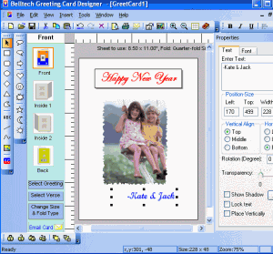 Greeting Card Designer 5.3.1 - náhled