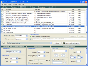 Pazera Free PSP Video Converter 1.1 - náhled