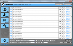 Links Manager 1.11 - náhled