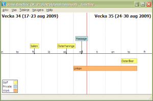 Timeline 0.15.0 - náhled