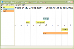 Timeline 0.15.0 - náhled