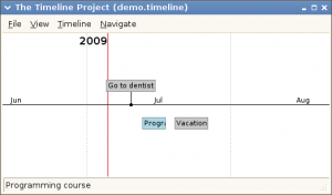 Timeline 0.15.0 - náhled