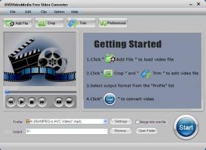 DVDVideoMedia Free Video Converter 2.6 - náhled