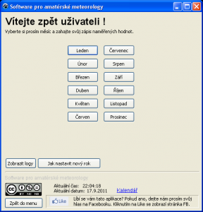 Software pro amatérské meteorology 1.1 - náhled