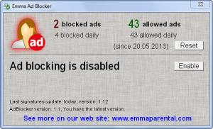 Emma Ad Blocker for Windows 1.1 - náhled