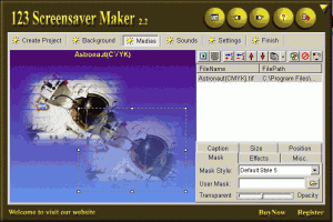 123 Screensaver Maker 2.2 - náhled