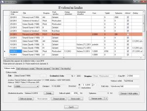 Evidence autoškoly 3.2.0.1 - náhled