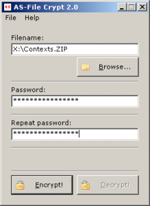 AS-File Crypt 2.0 - náhled