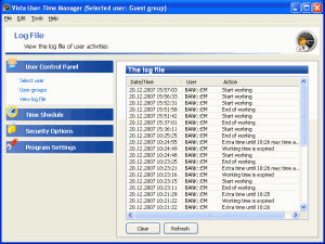 Kids PC Time Administrator 4.9.3.7 - náhled