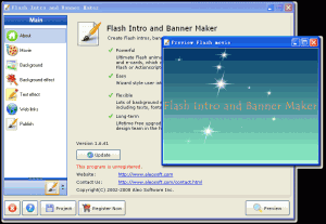 Aleo Flash Intro Banner Maker 4.0 - náhled