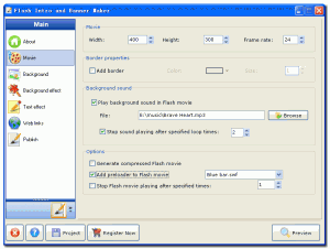 Aleo Flash Intro Banner Maker 4.0 - náhled