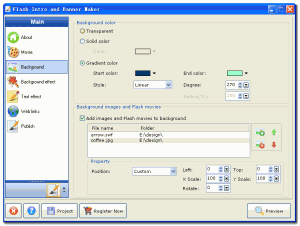 Aleo Flash Intro Banner Maker 4.0 - náhled