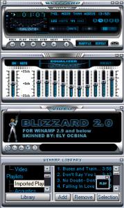 Přehrávač, ekvalizér, video a knihovna - náhled