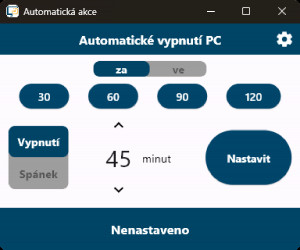 Automatická akce - náhled