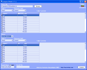 Compare Sheets 1.1.1 - náhled