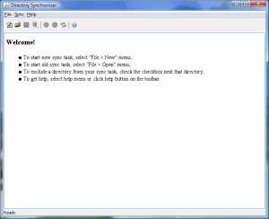 DirSync 0.3 - náhled