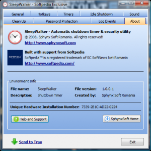 SleepWalker 1.0.0.1 - náhled
