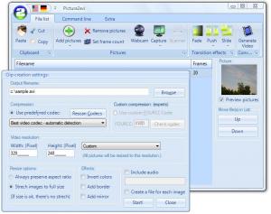 Picture2avi 2.6.4 - náhled