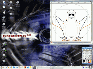 Linux - Knoppix 9.1 - náhled